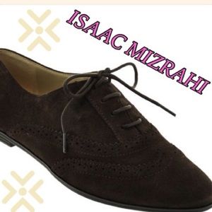 🍂New. Women's Isaac Mizrahi Brown Oxford!