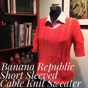 Banana Republic | Short Sleeved Cable Knit Sweater
