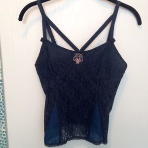Marc Jacobs Silk & Lace Tank