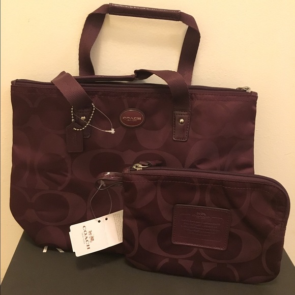 NWT Coach nylon bag
