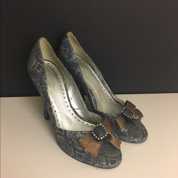 BCBGirls Open Toe Paisley Heel