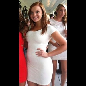 White tight Bebe dress