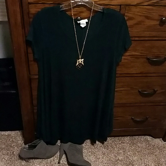 Hunter green dress