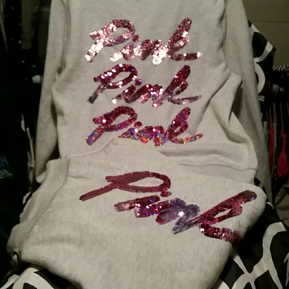 VS Pink  2 pc jogging pant set