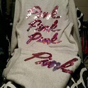 VS Pink  2 pc jogging pant set