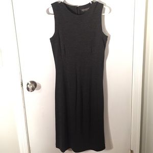 Dark Grey Wool Midi Banana Republic Dress