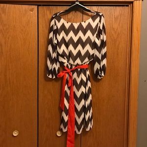 Jessica Howard Chevron Dress. Size 8. Brand new.
