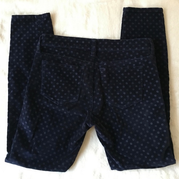 J. Crew Toothpick Jean in Velvet Dot-Size 25 - Picture 2 of 3