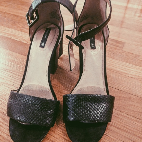 H&M snakeskin heels