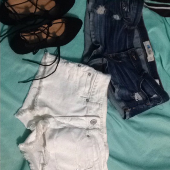 American eagle & holister shorts & rue21 sandals!