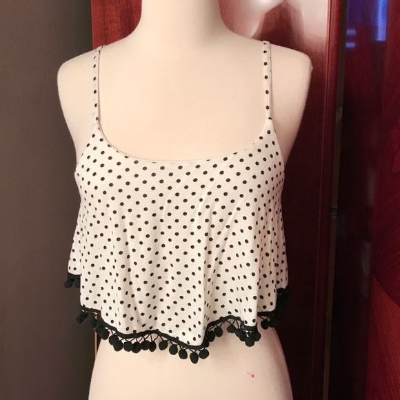 Polka Dot Crop Top - Picture 2 of 6