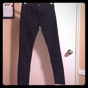 Super Skinny super low waist black skinny jeans