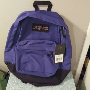 Purple and violet backpack