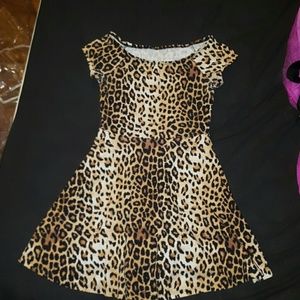 Cheetah print dress