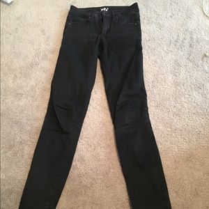 Black garage jeggings