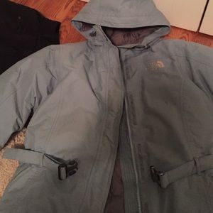 Women's blue North Face heavy jacket