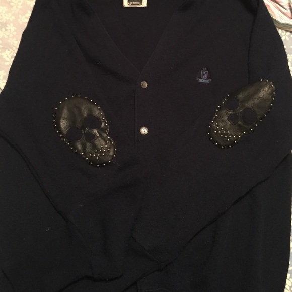 Navy blue LF Skull Sweater
