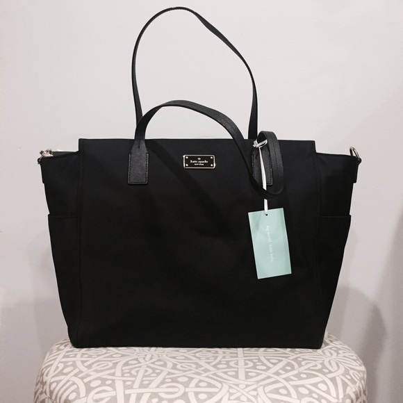 Kate Spade Black Nylon Diaper Bag - Picture 1 of 1