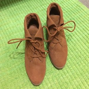 suede brown madden girl booties