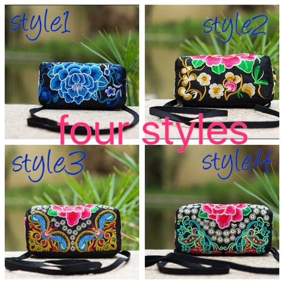 Floral Good Luck Embroidered Bag (4 Styles) - Picture 2 of 6