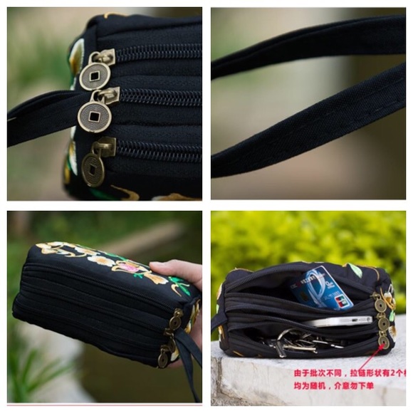 Floral Good Luck Embroidered Bag (4 Styles) - Picture 3 of 6