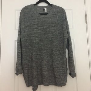 Grey H&M oversized sweater