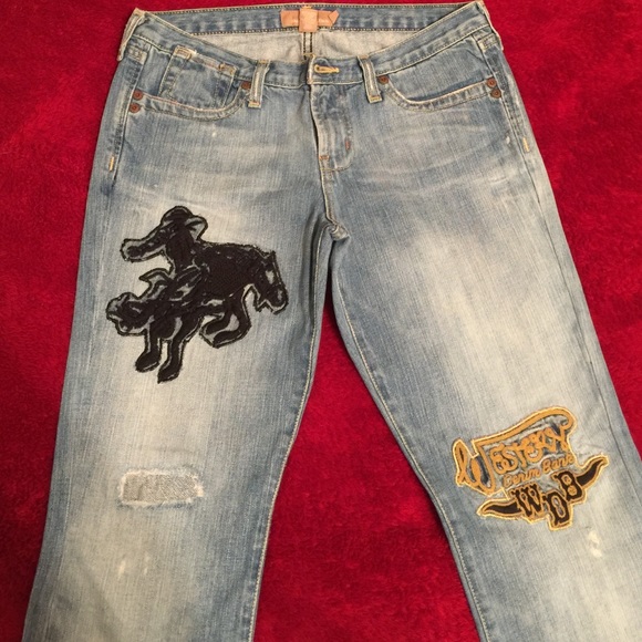 Western embellished Abercrombie and Fitch jeans