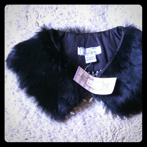 Rabbit fur collar