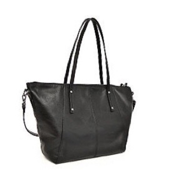 Joe's Black Leather Sofia Convertible Bag - Picture 2 of 5
