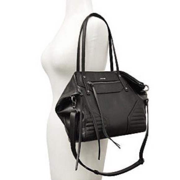 Joe's Black Leather Sofia Convertible Bag - Picture 3 of 5