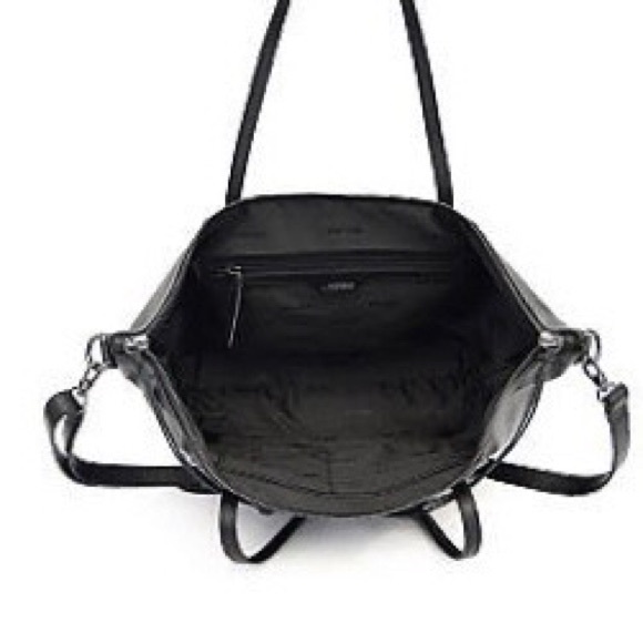 Joe's Black Leather Sofia Convertible Bag - Picture 4 of 5
