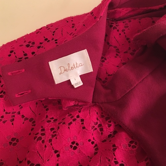 Anthropologie Pink Sweetheart Neck Dress - Picture 3 of 4