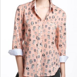 Anthropologie Owl Button down shirt