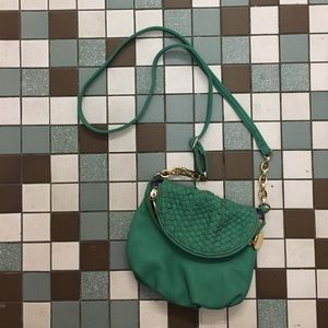 Teal Thin Strap Purse