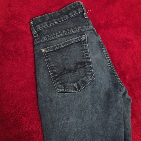 7 For All Mankind Stretchy Straight Leg Jeans