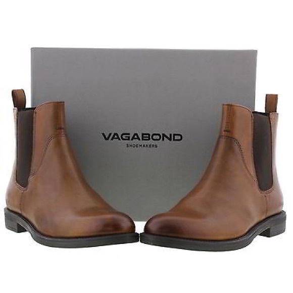 Vagabond Brown Leather Chelsea Boot