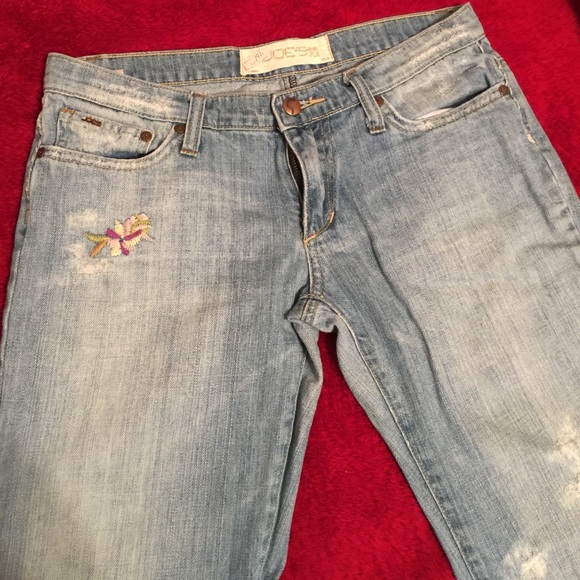 Joe's Jeans Embellished with Flowers