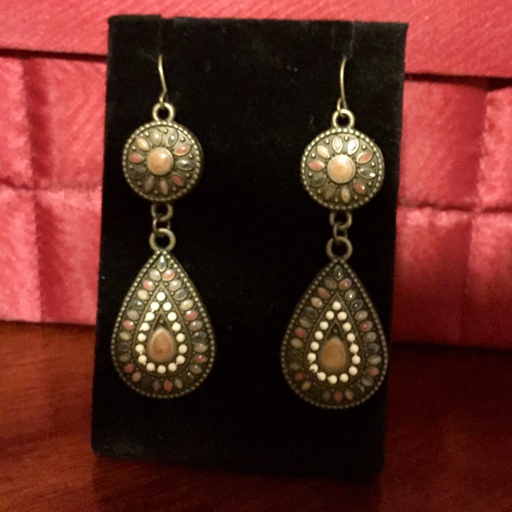 Brown Tones Dangle Earrings