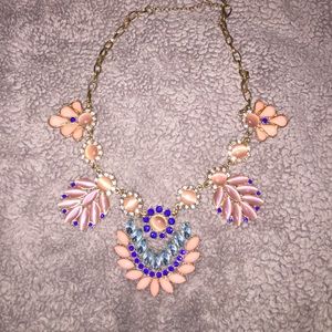 Pink studded necklace