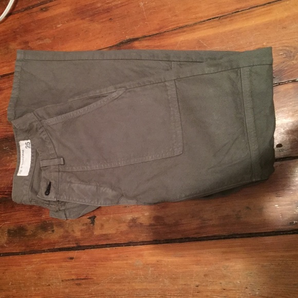 Long army green pants