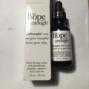 Philosophy when hope is not enough serum