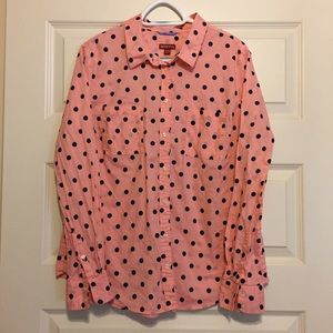 Merona Tops - Women's polkadot button up Merona Tops - Women's polkadot button up
