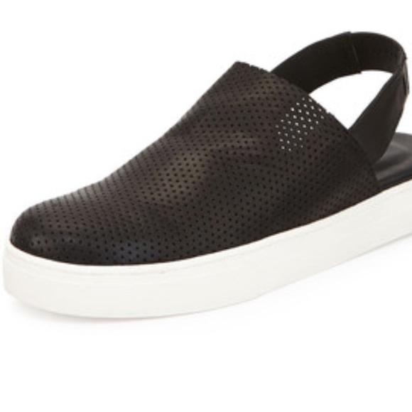 Eileen Fisher Go Go Black Perforated Sneakers