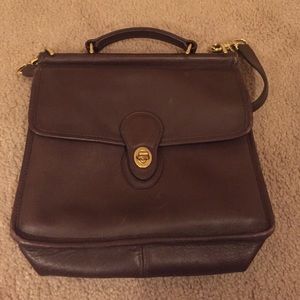 Vintage Coach brown leather Willis
