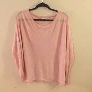 Pink ribbed sweater