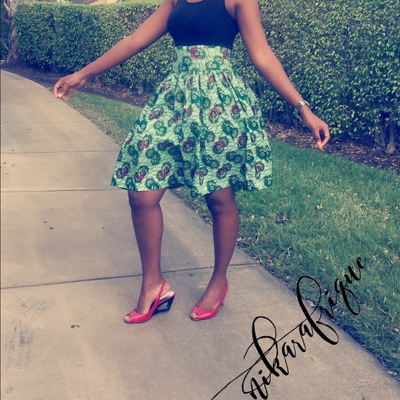 Ankara African Print Skirt