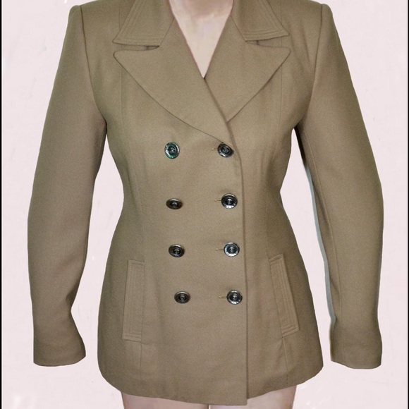 Women's Wool, La Valexo Roma, Tan Color Jacket # 6