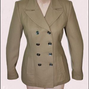 Women's Wool, La Valexo Roma, Tan Color Jacket # 6