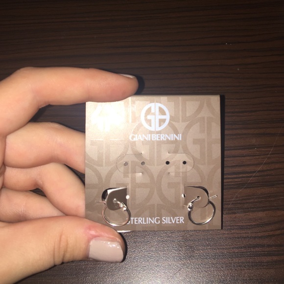 Sterling silver small hoop earrings