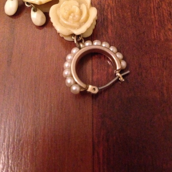 Betsey Johnson Rose Earrings - Picture 3 of 3